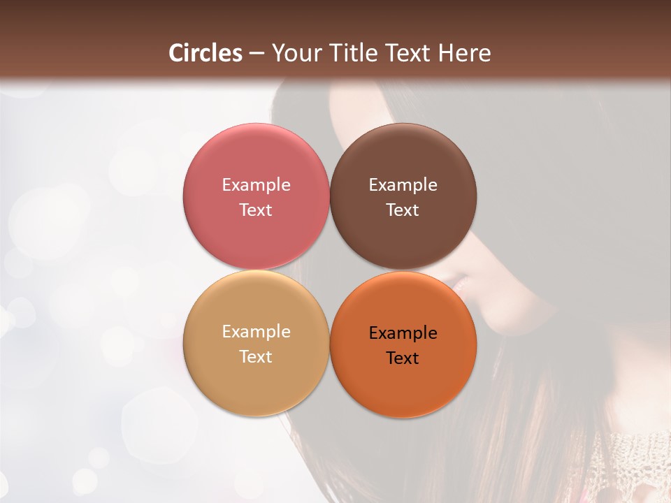 Make Up Junge Frau Sinnlich PowerPoint Template