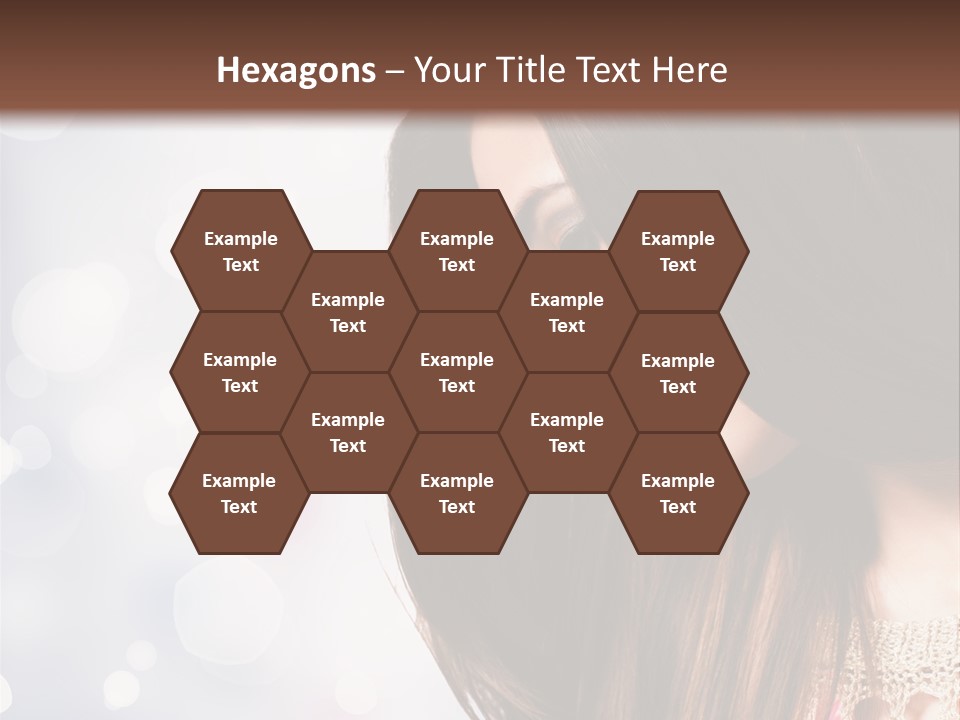 Make Up Junge Frau Sinnlich PowerPoint Template