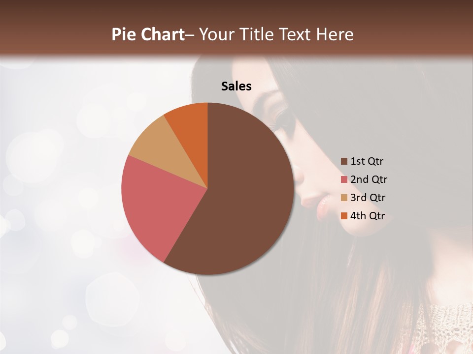 Make Up Junge Frau Sinnlich PowerPoint Template