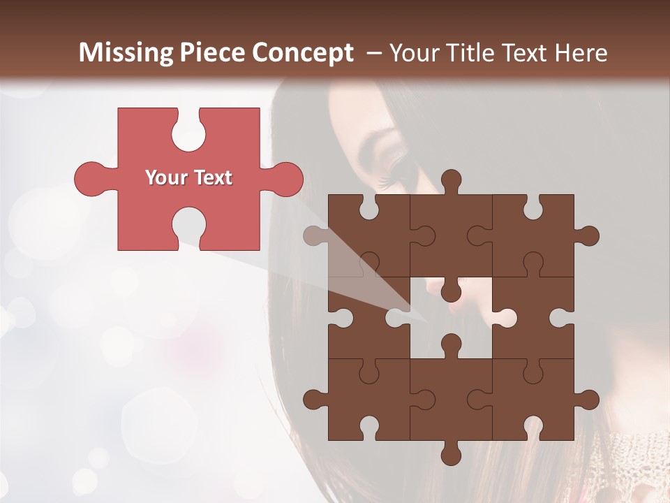 Make Up Junge Frau Sinnlich PowerPoint Template