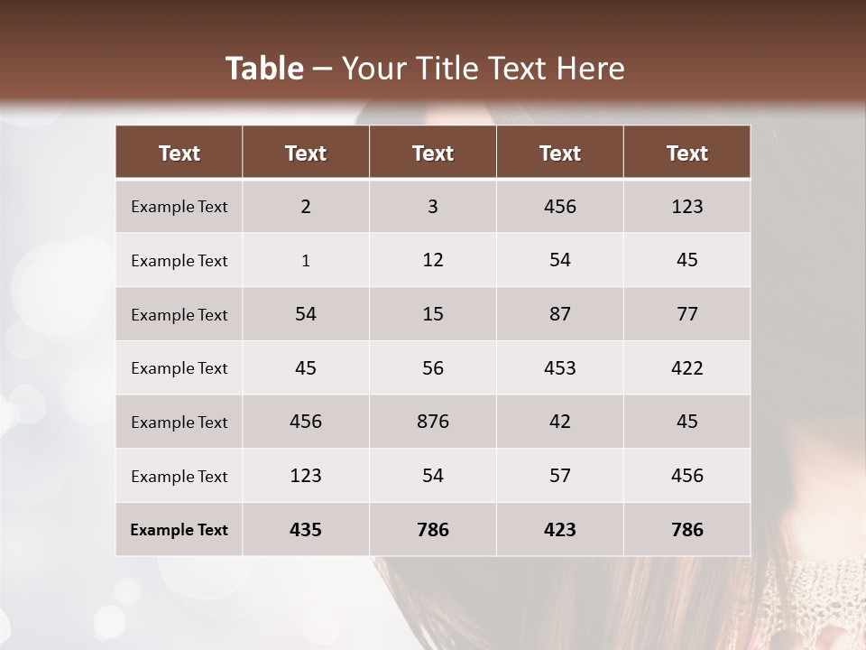 Make Up Junge Frau Sinnlich PowerPoint Template