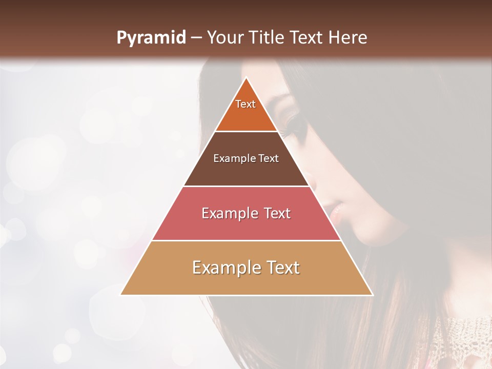 Make Up Junge Frau Sinnlich PowerPoint Template