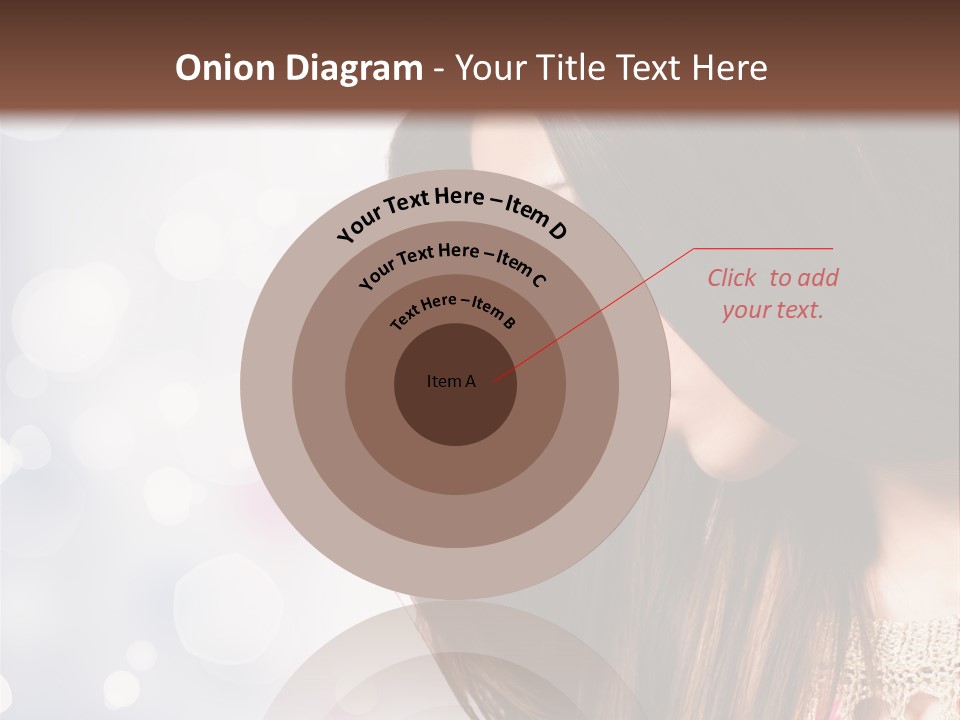 Make Up Junge Frau Sinnlich PowerPoint Template