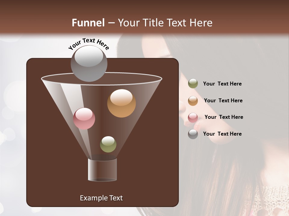 Make Up Junge Frau Sinnlich PowerPoint Template