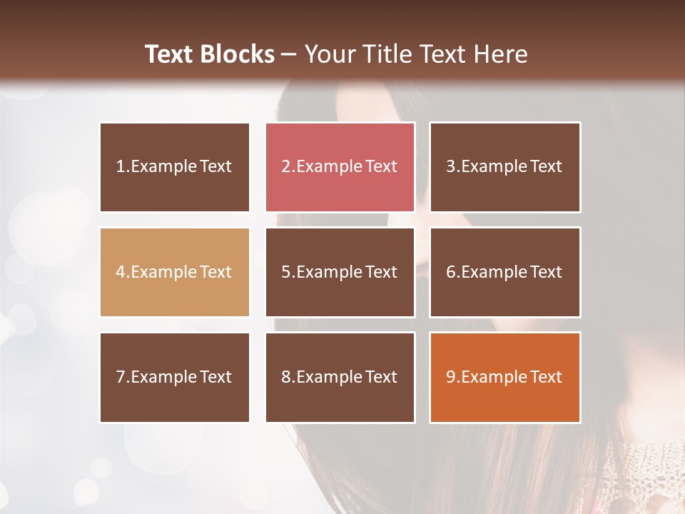 Make Up Junge Frau Sinnlich PowerPoint Template