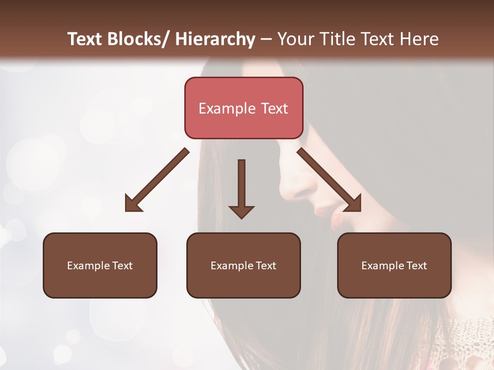 Make Up Junge Frau Sinnlich PowerPoint Template