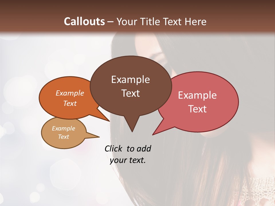 Make Up Junge Frau Sinnlich PowerPoint Template