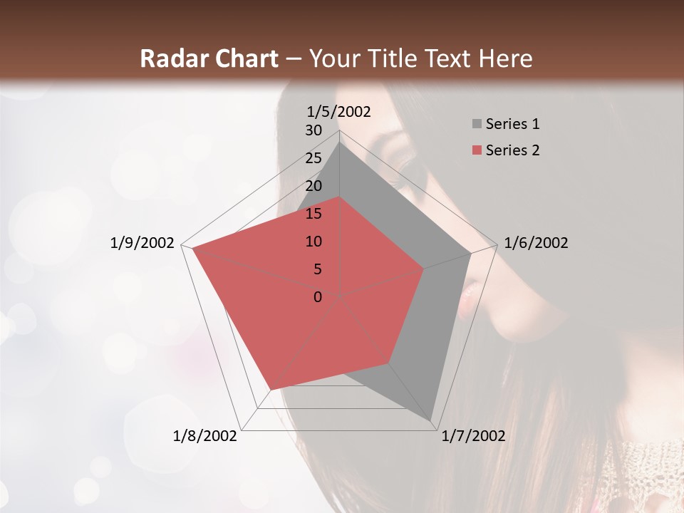 Make Up Junge Frau Sinnlich PowerPoint Template