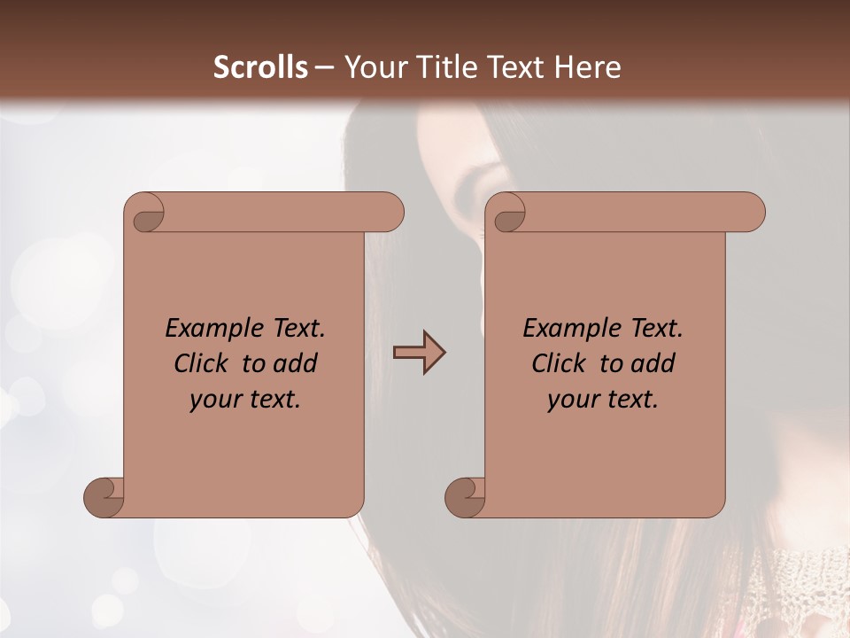 Make Up Junge Frau Sinnlich PowerPoint Template