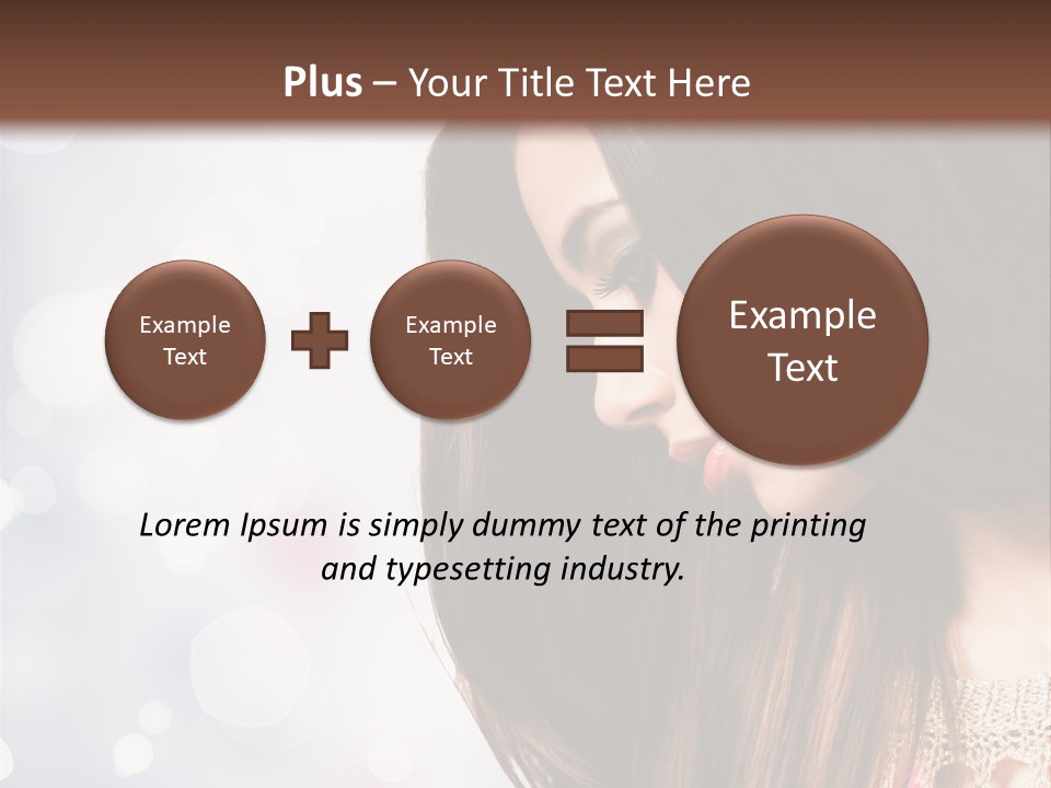 Make Up Junge Frau Sinnlich PowerPoint Template