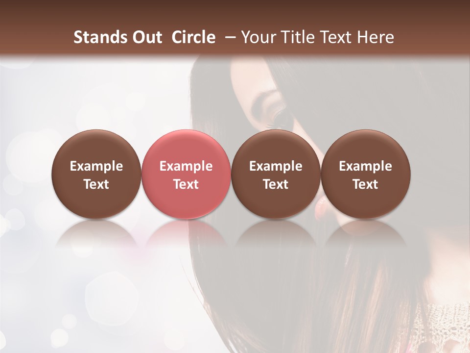 Make Up Junge Frau Sinnlich PowerPoint Template