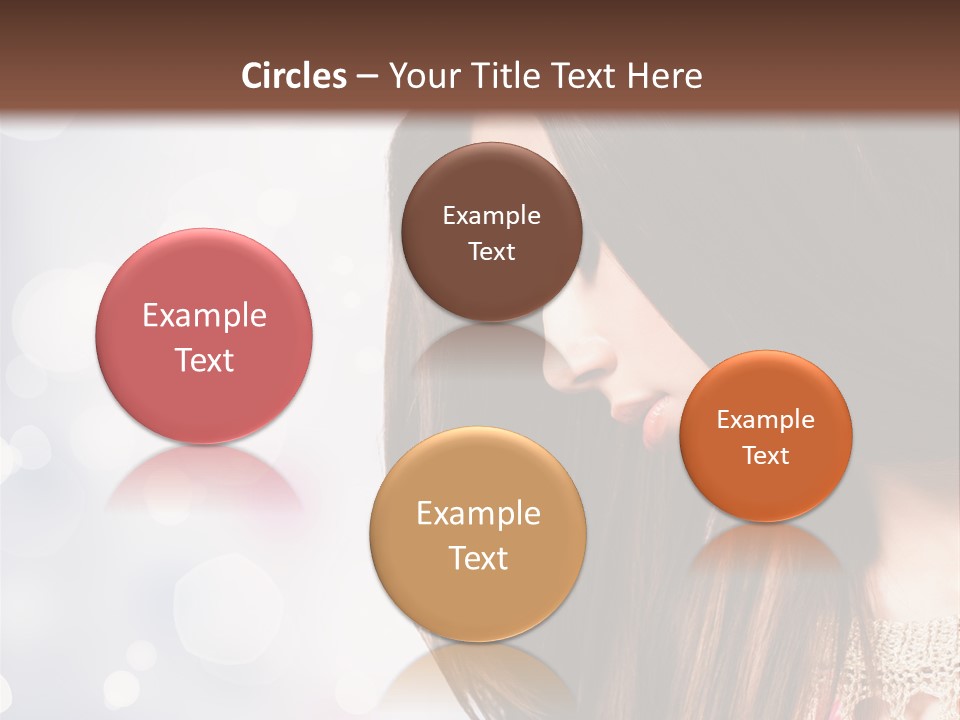 Make Up Junge Frau Sinnlich PowerPoint Template