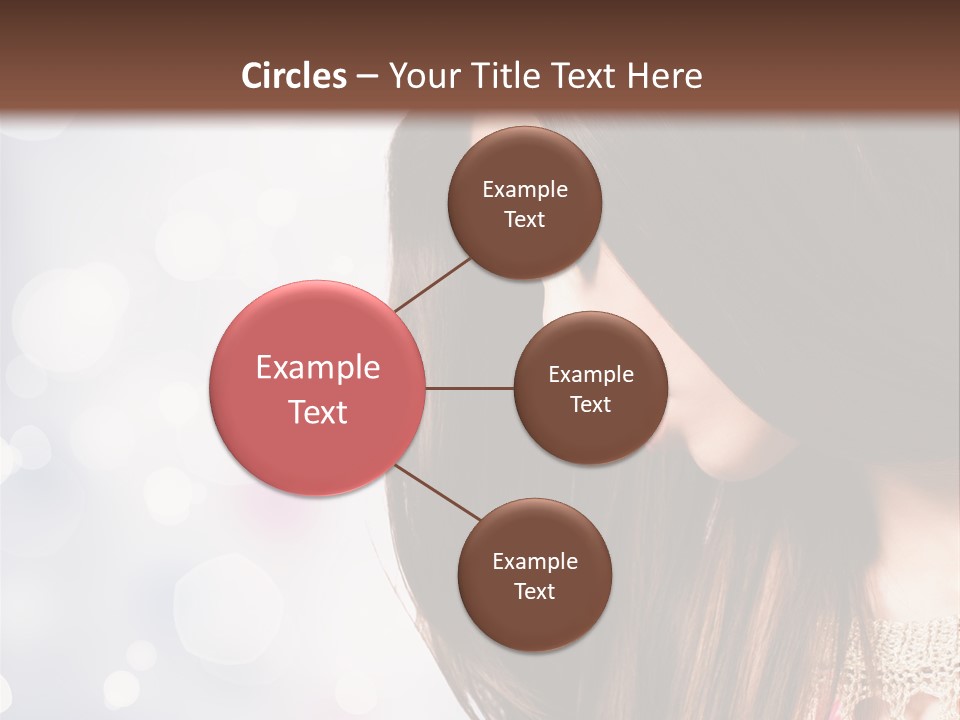 Make Up Junge Frau Sinnlich PowerPoint Template