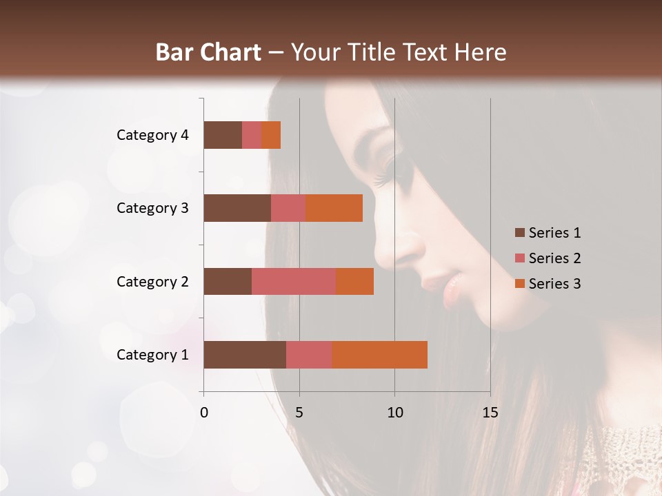 Make Up Junge Frau Sinnlich PowerPoint Template