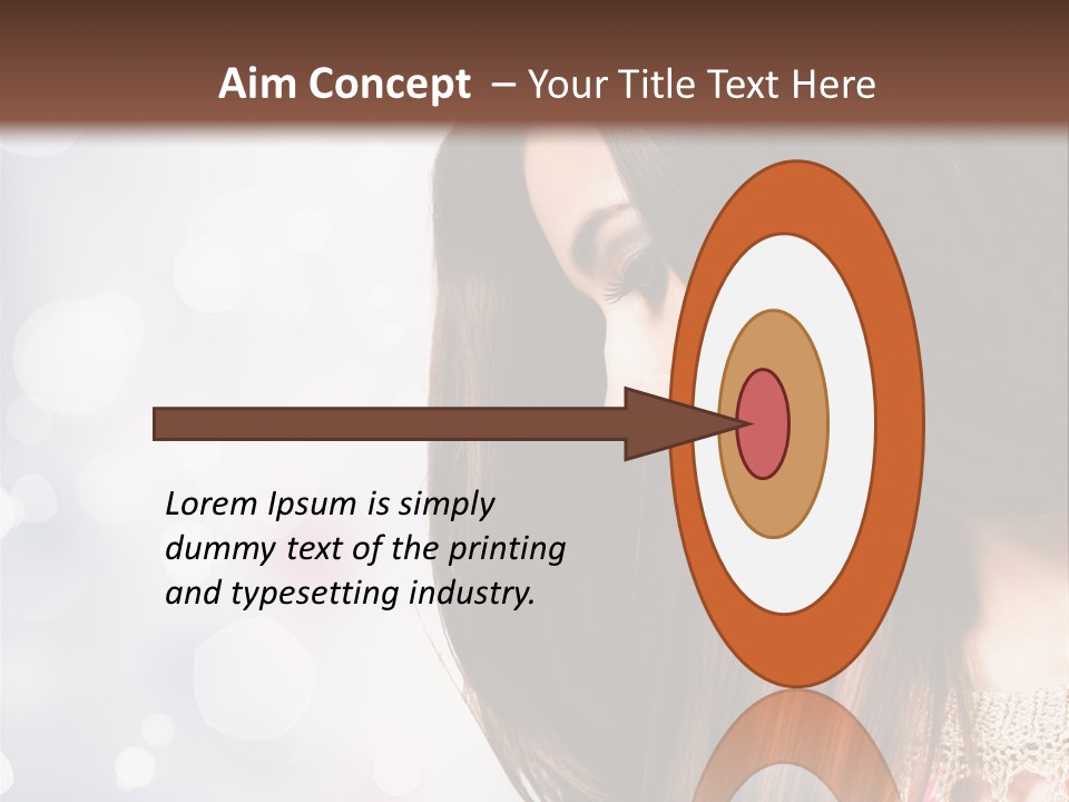 Make Up Junge Frau Sinnlich PowerPoint Template