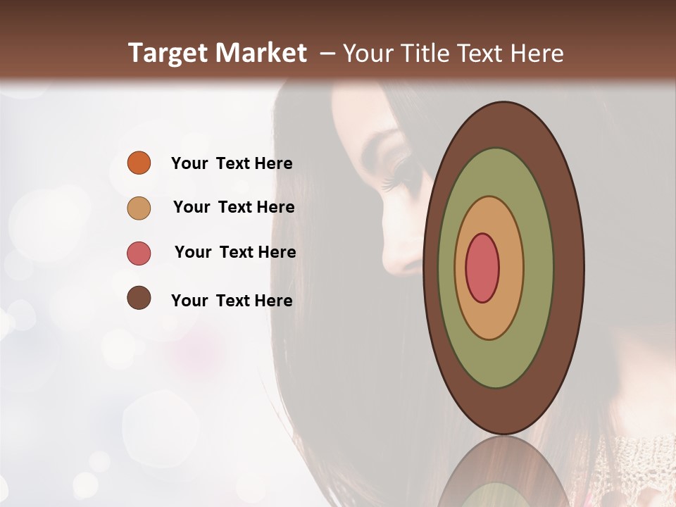 Make Up Junge Frau Sinnlich PowerPoint Template