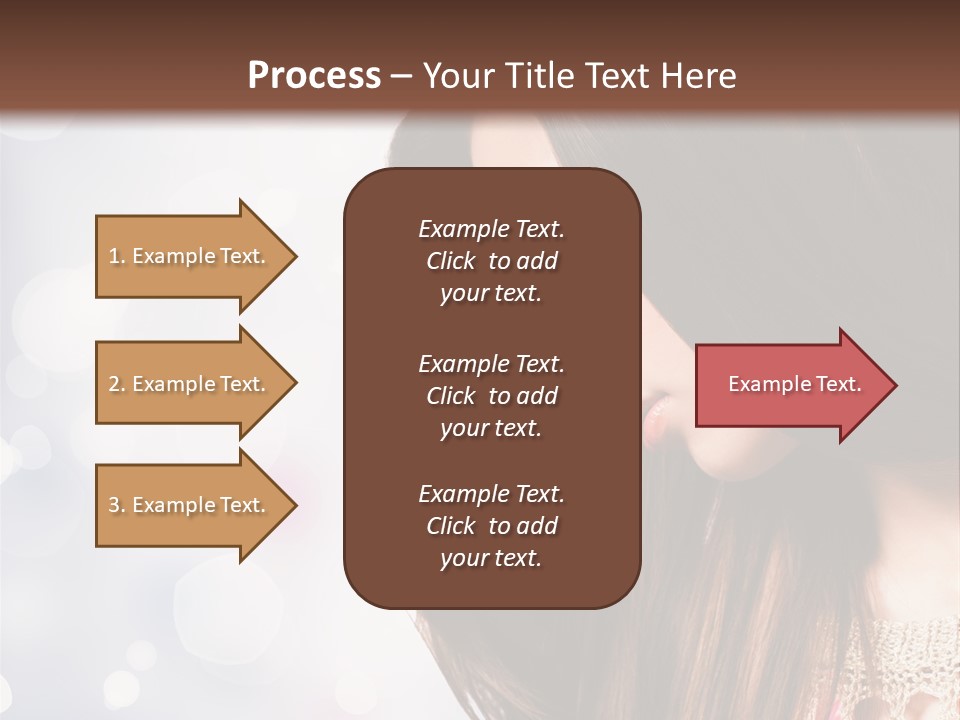 Make Up Junge Frau Sinnlich PowerPoint Template