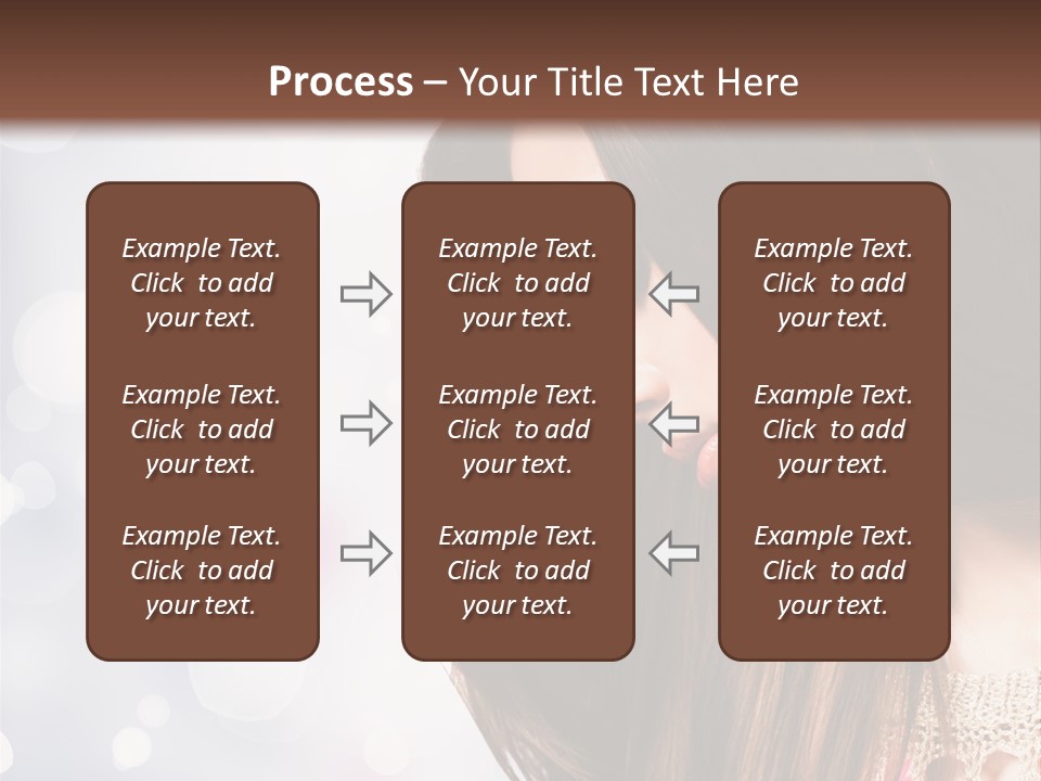 Make Up Junge Frau Sinnlich PowerPoint Template