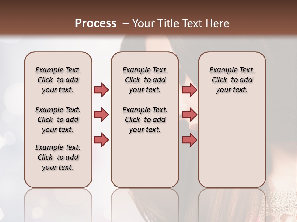 Make Up Junge Frau Sinnlich PowerPoint Template