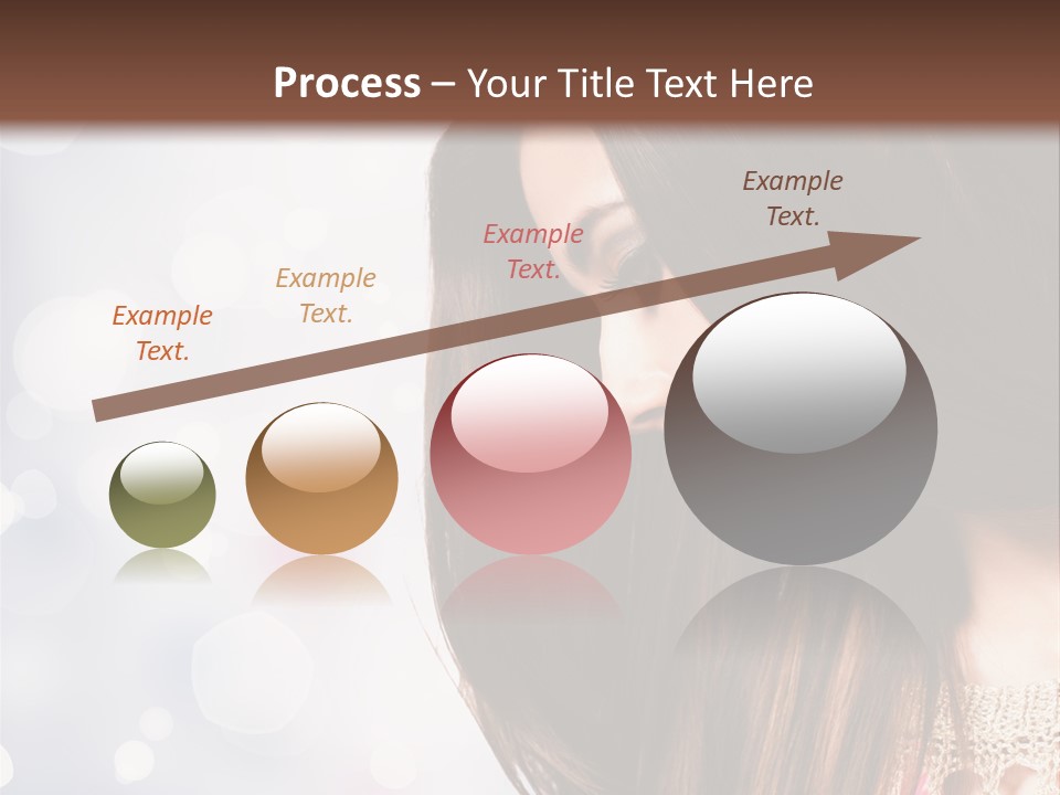 Make Up Junge Frau Sinnlich PowerPoint Template