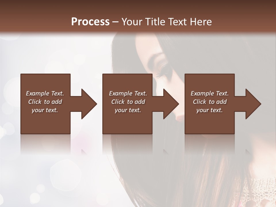 Make Up Junge Frau Sinnlich PowerPoint Template