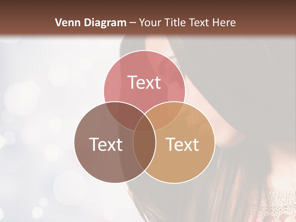 Make Up Junge Frau Sinnlich PowerPoint Template