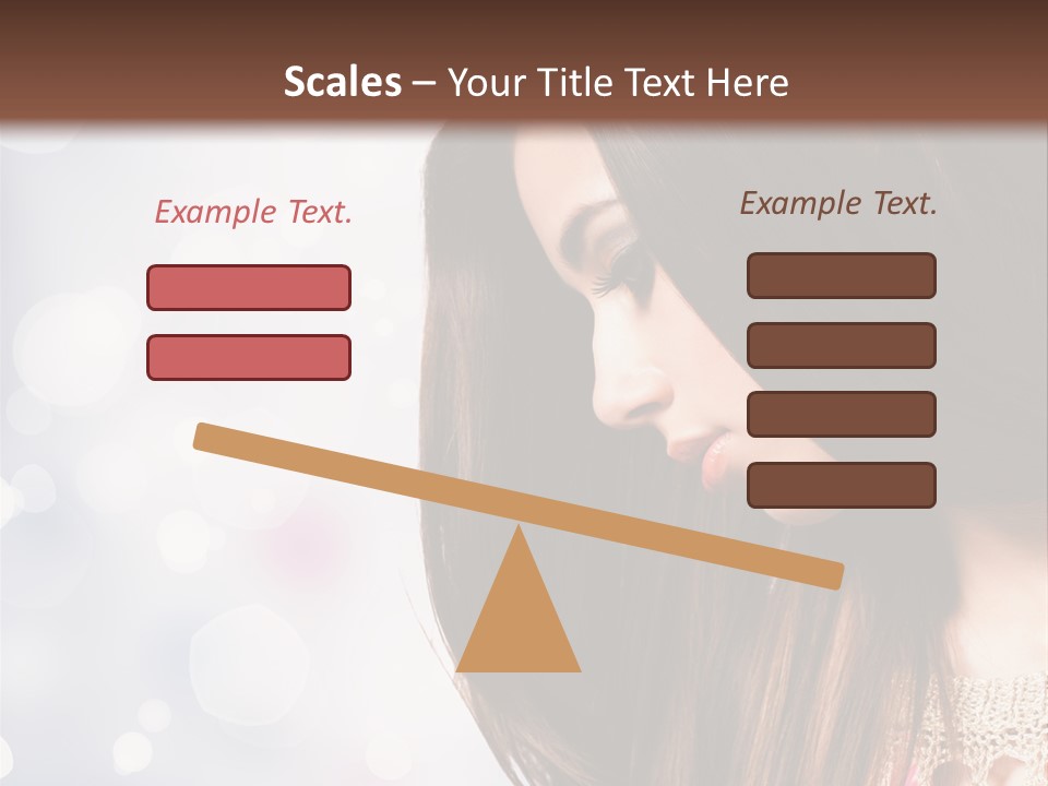 Make Up Junge Frau Sinnlich PowerPoint Template