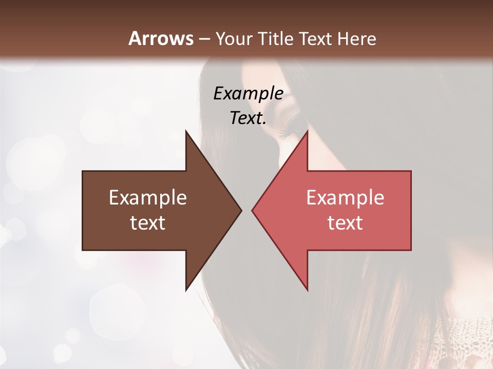 Make Up Junge Frau Sinnlich PowerPoint Template