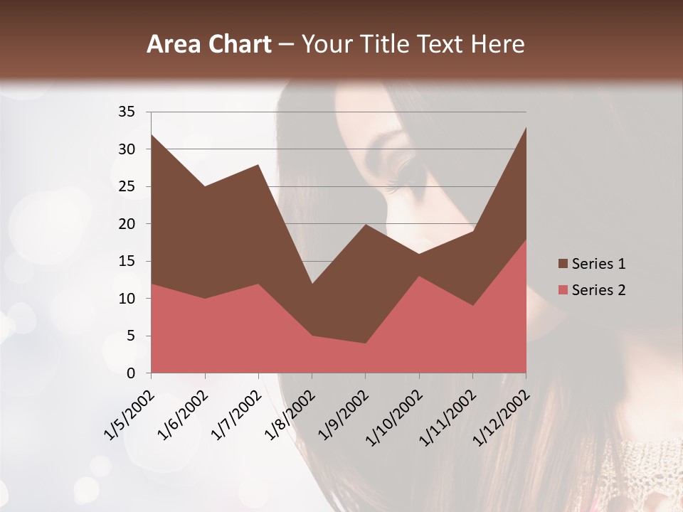 Make Up Junge Frau Sinnlich PowerPoint Template