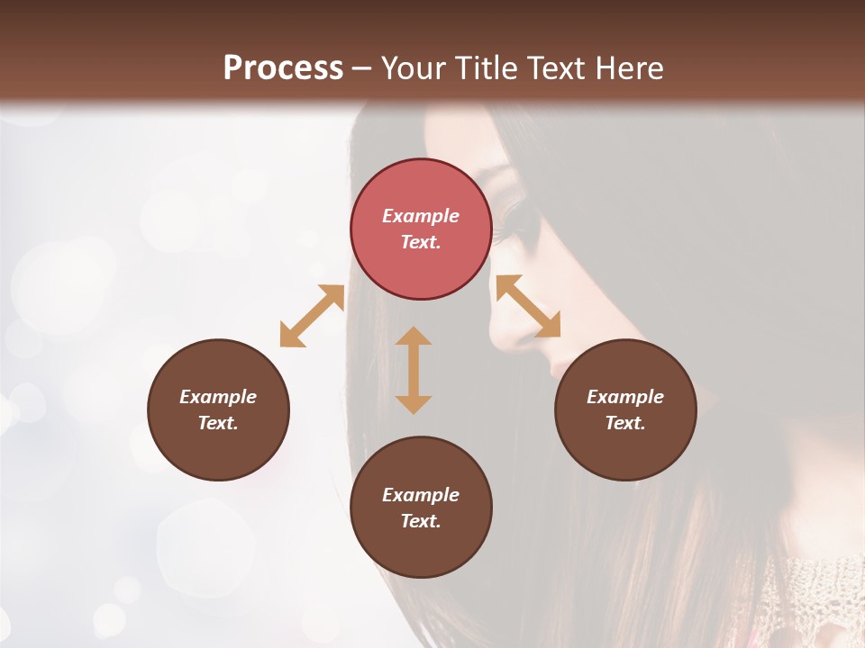 Make Up Junge Frau Sinnlich PowerPoint Template