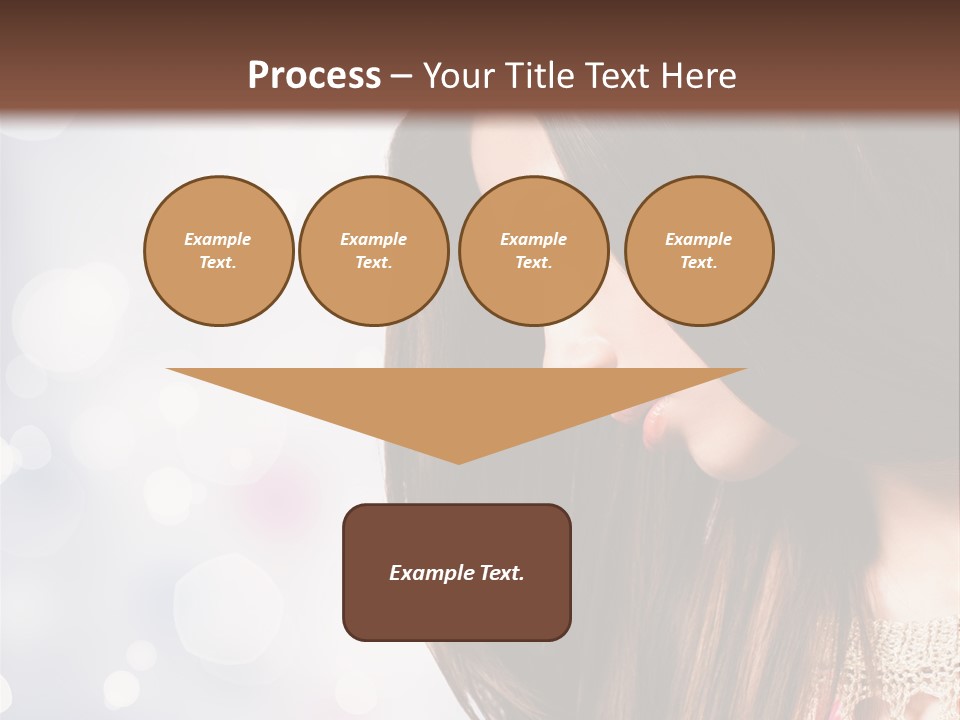 Make Up Junge Frau Sinnlich PowerPoint Template