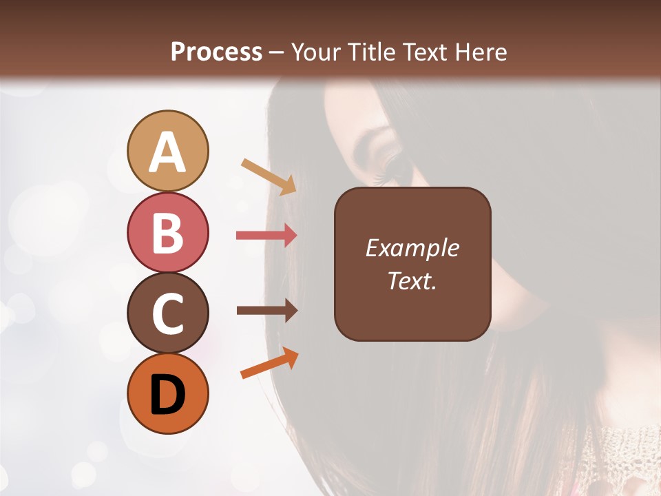 Make Up Junge Frau Sinnlich PowerPoint Template