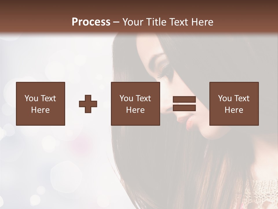 Make Up Junge Frau Sinnlich PowerPoint Template