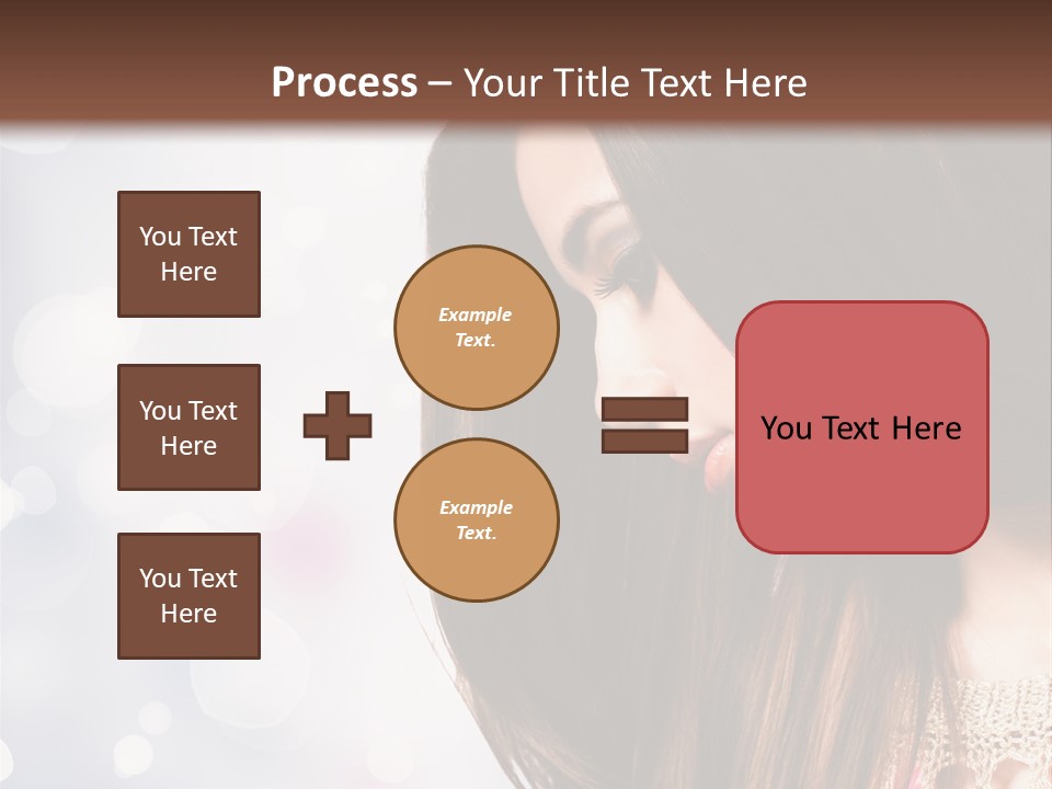 Make Up Junge Frau Sinnlich PowerPoint Template