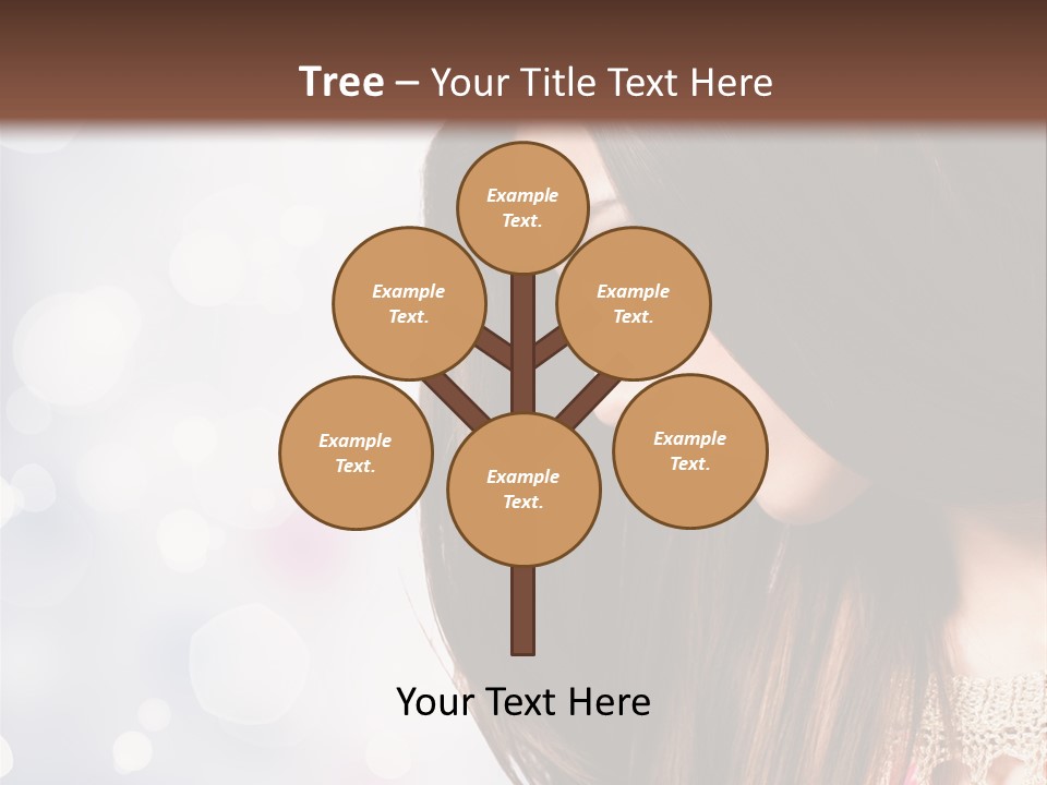 Make Up Junge Frau Sinnlich PowerPoint Template