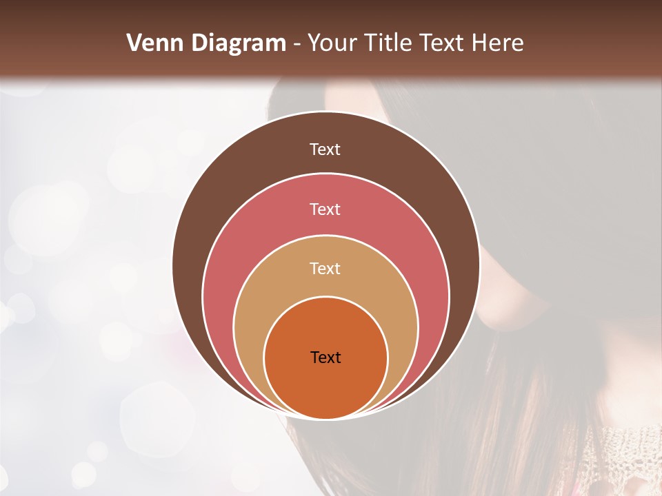 Make Up Junge Frau Sinnlich PowerPoint Template