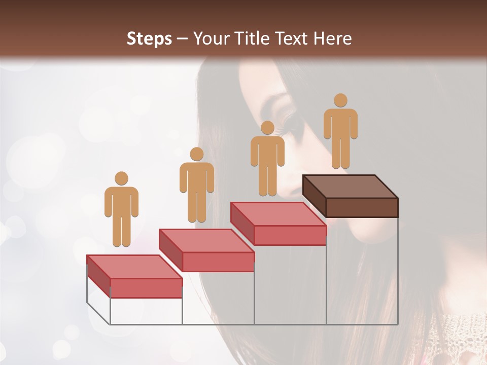 Make Up Junge Frau Sinnlich PowerPoint Template