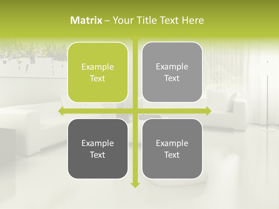 Eigenheim Leder Tisch PowerPoint Template