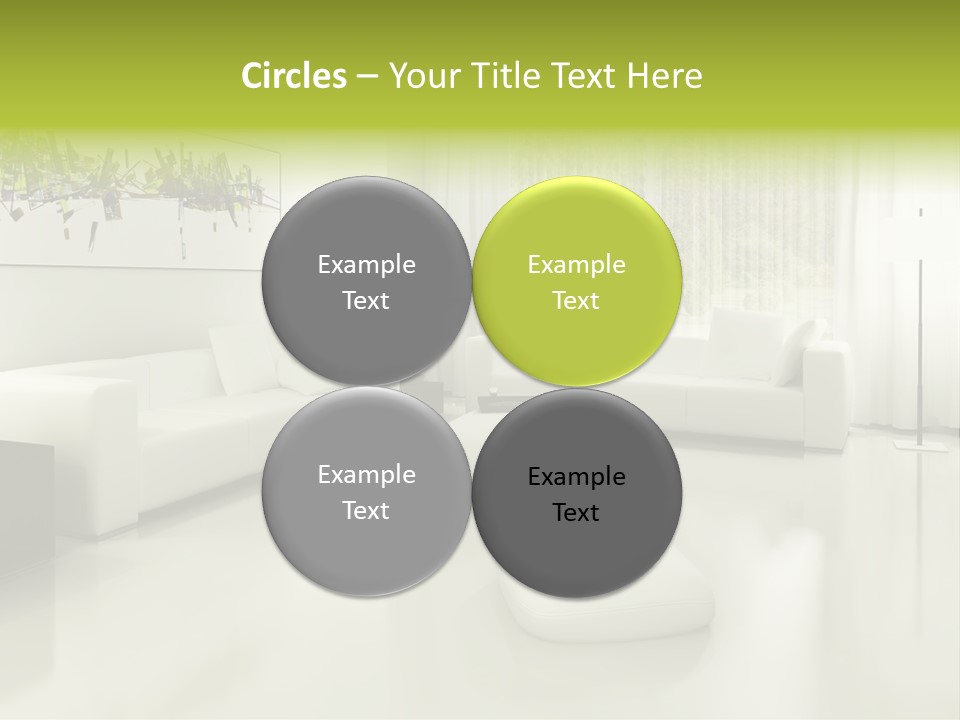 Eigenheim Leder Tisch PowerPoint Template