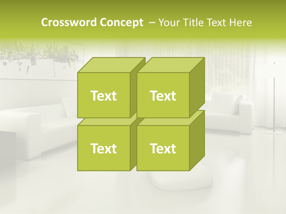 Eigenheim Leder Tisch PowerPoint Template