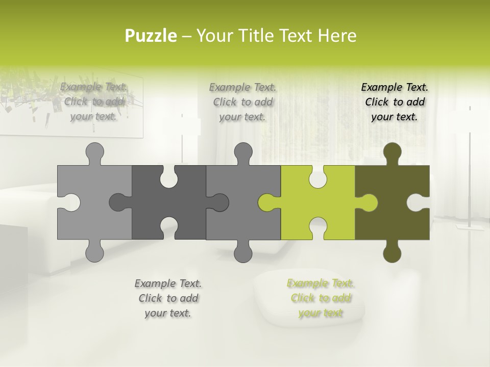 Eigenheim Leder Tisch PowerPoint Template