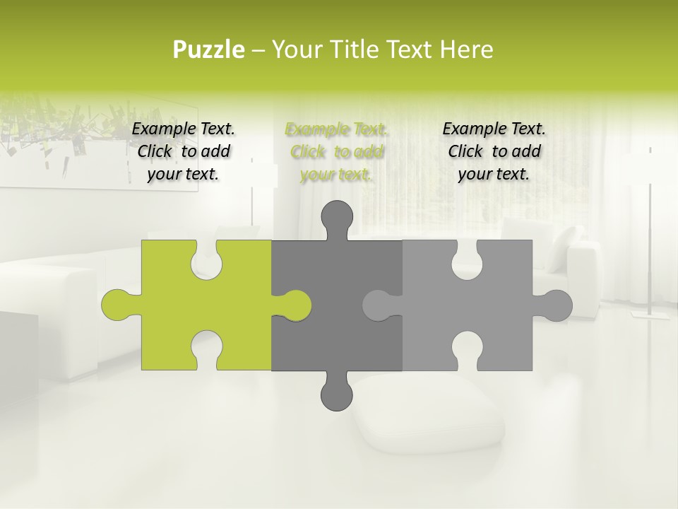 Eigenheim Leder Tisch PowerPoint Template