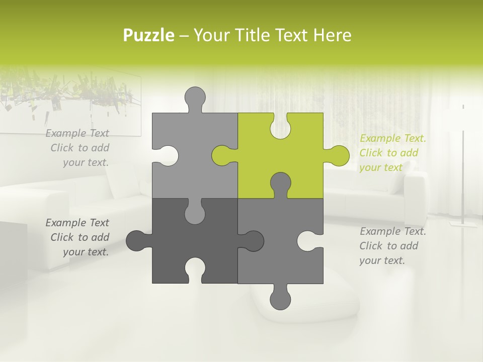 Eigenheim Leder Tisch PowerPoint Template