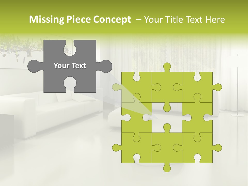 Eigenheim Leder Tisch PowerPoint Template