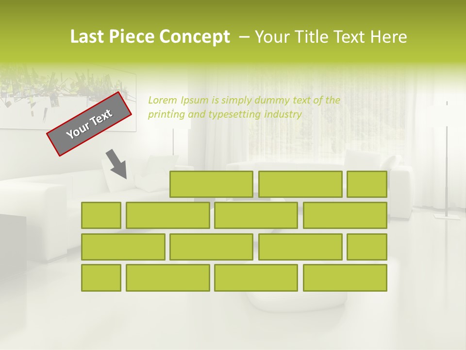 Eigenheim Leder Tisch PowerPoint Template