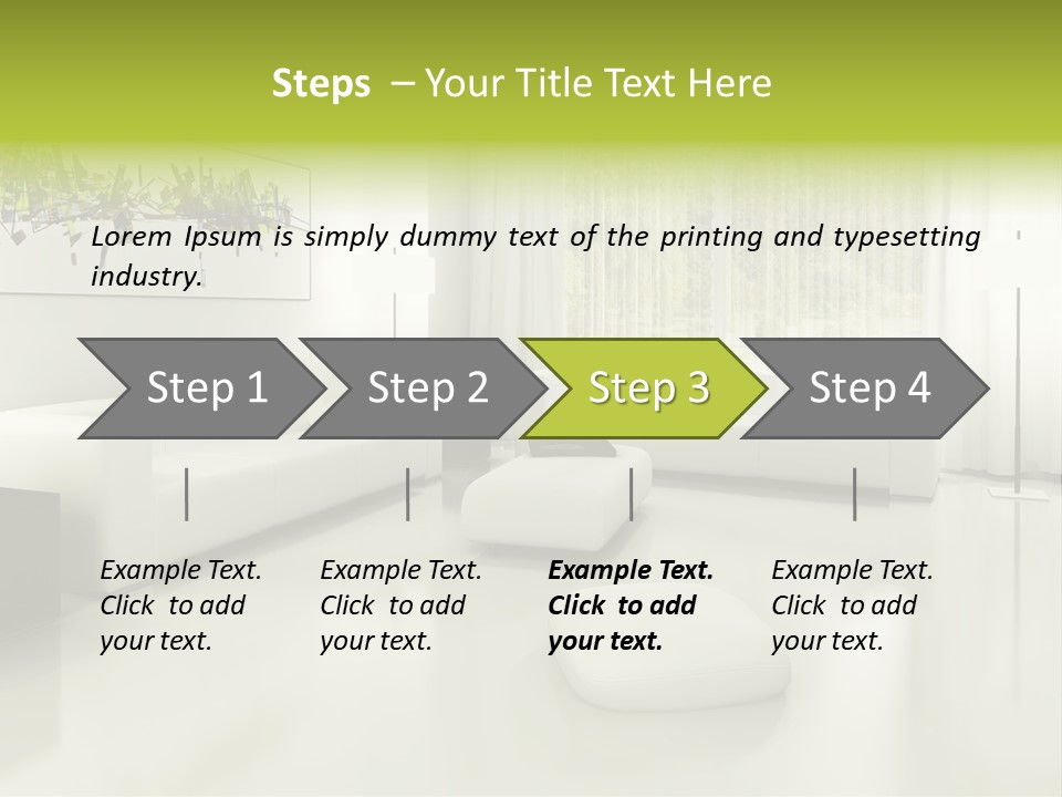 Eigenheim Leder Tisch PowerPoint Template