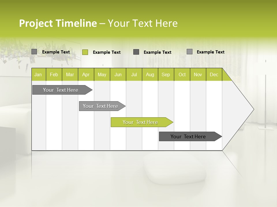 Eigenheim Leder Tisch PowerPoint Template