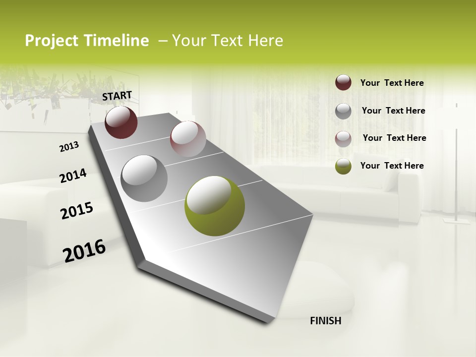Eigenheim Leder Tisch PowerPoint Template