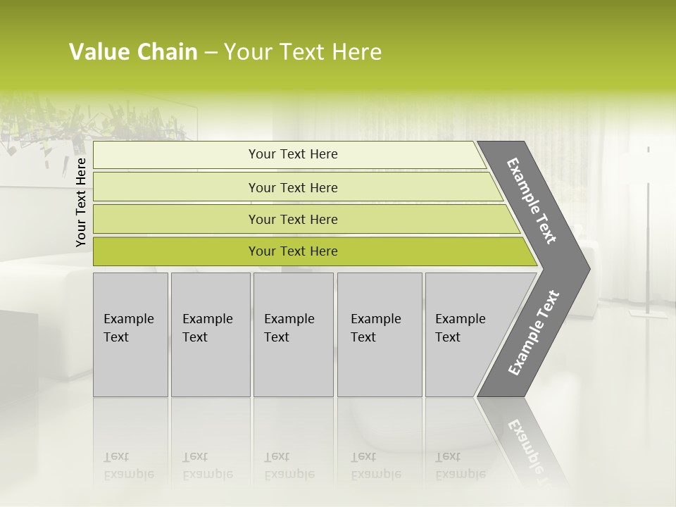 Eigenheim Leder Tisch PowerPoint Template