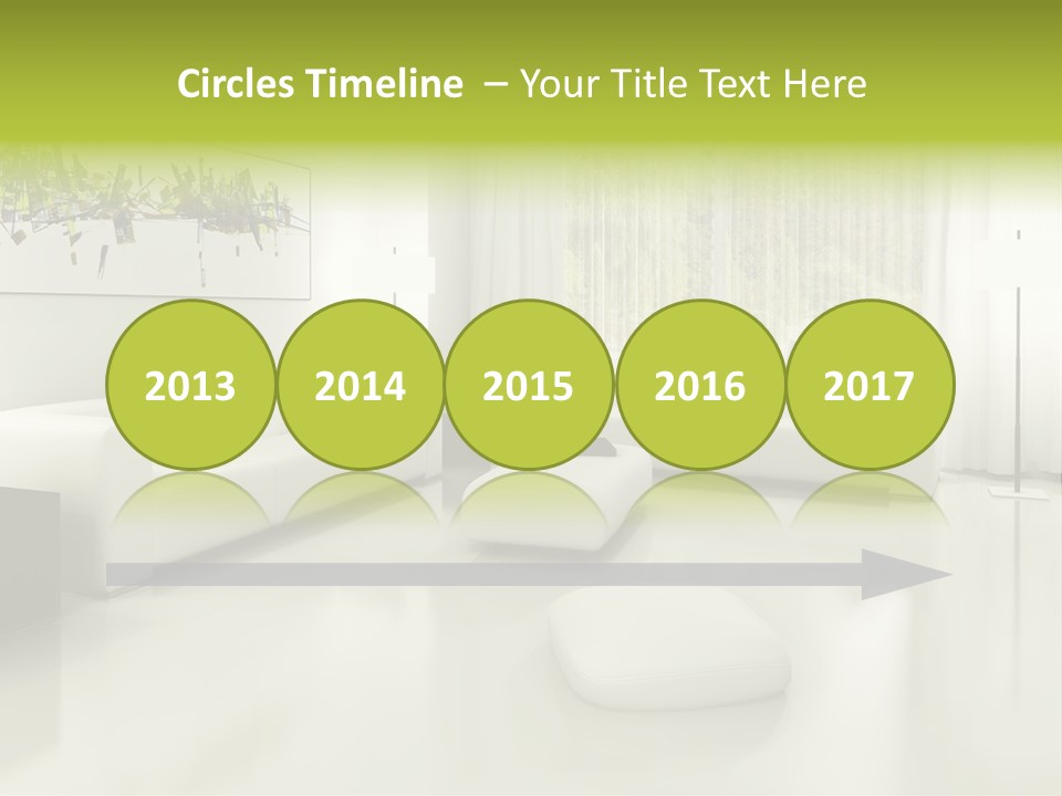 Eigenheim Leder Tisch PowerPoint Template